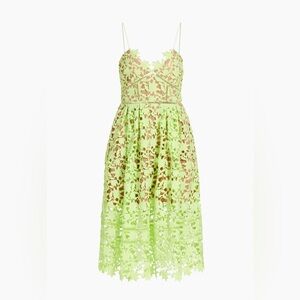 Self Portrait yellow Gupire  lace dress